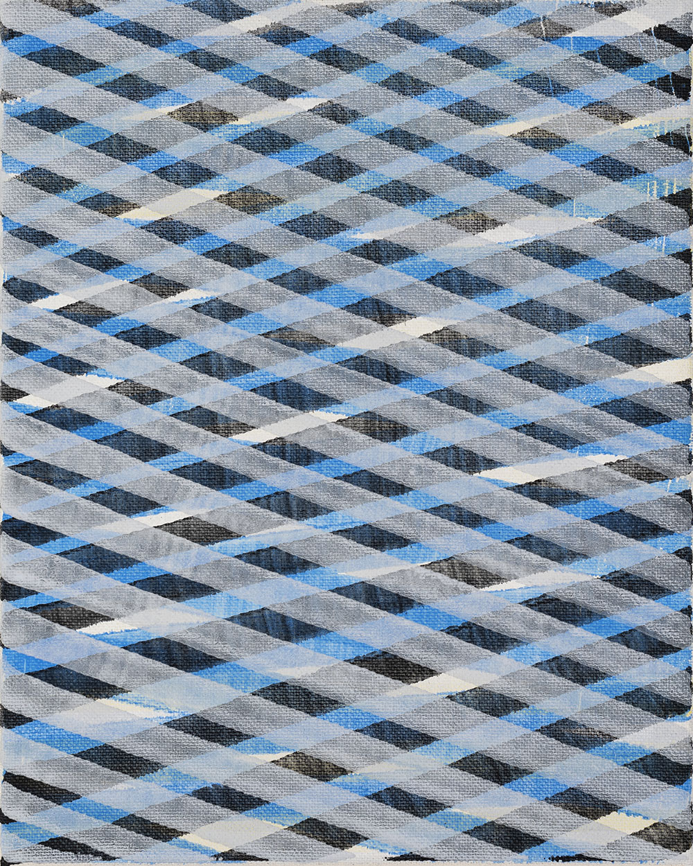 Nikola Dimitrov, Winterreise, 2023, Pigmente, Bindemittel auf Leinwand, 25  20 cm